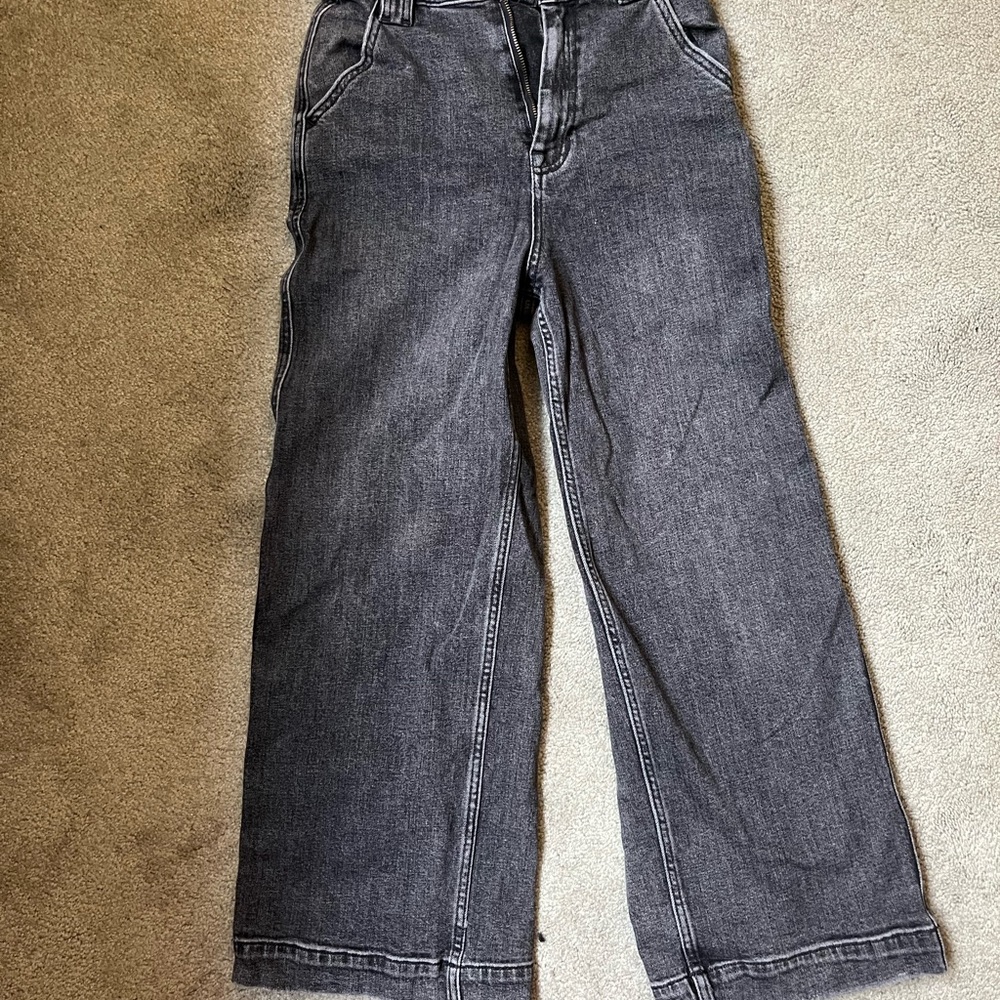Free people high rise flare jeans charcoal color - Size: 26